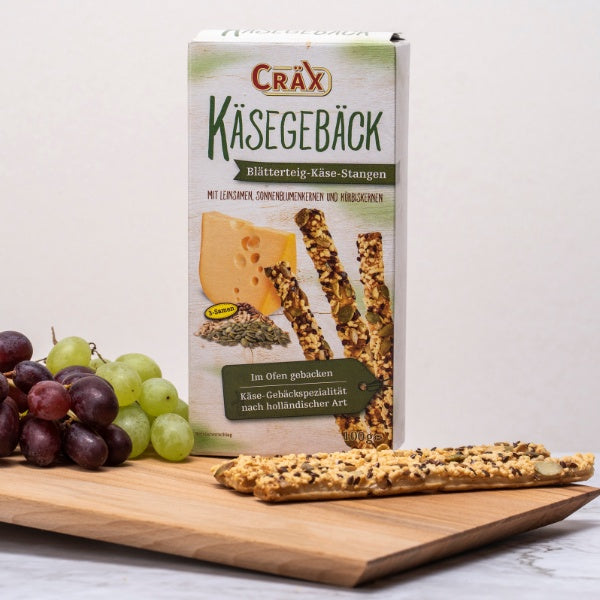 Cräx Käse Blätterteigstangen 3 Samen Mix - 100g