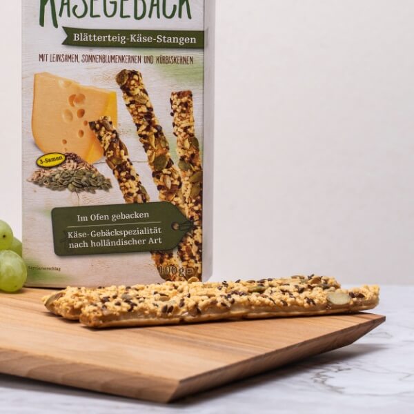 Cräx Käse Blätterteigstangen 3 Samen Mix - 100g