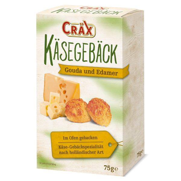 Cräx Käsegebäck Gouda & Edamer - 70g