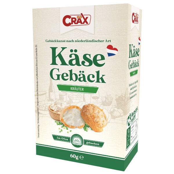 Cräx Käsegebäck gefüllt mit Käse und Kräutern - 60g