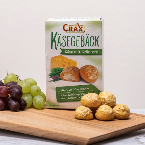Cräx Käsegebäck gefüllt mit Käse und Kräutern - 60g
