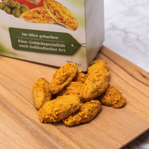 Cräx Käsegebäck mit Oliven & Tomaten - 75g