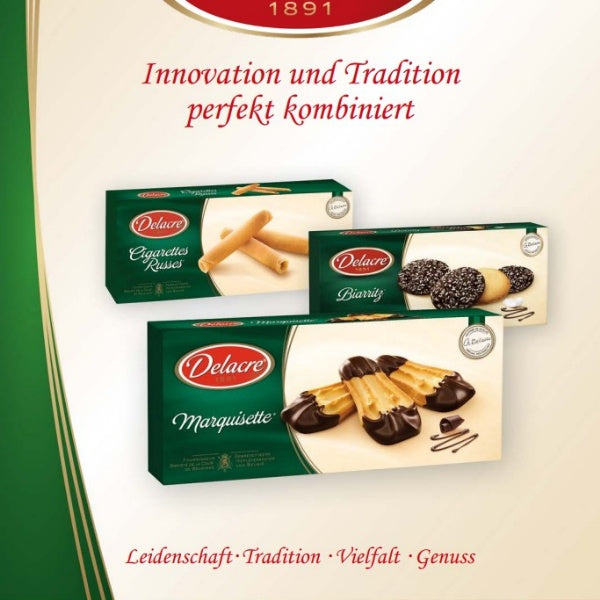 Gebäckröllchen Cigarettes Russes von Delacre - 200g