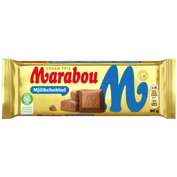 Marabou Tafel Milchschokolade in der 90g Verpackung