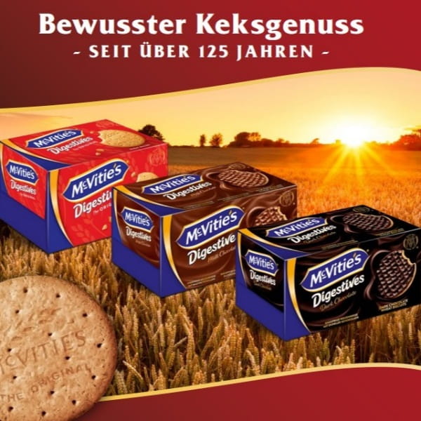McVitie's Digestive Weizenkekse mit Milchschokolade - 200g