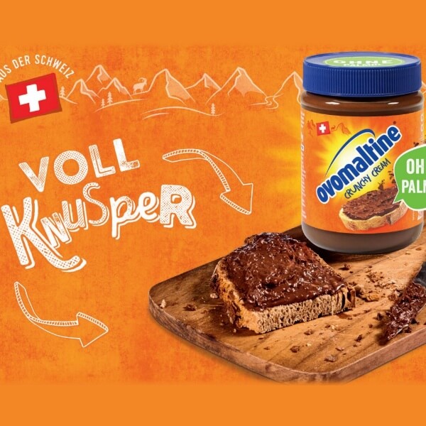 Ovomaltine Crunchy Cream Schokoaufstrich ohne Palmöl - 380g