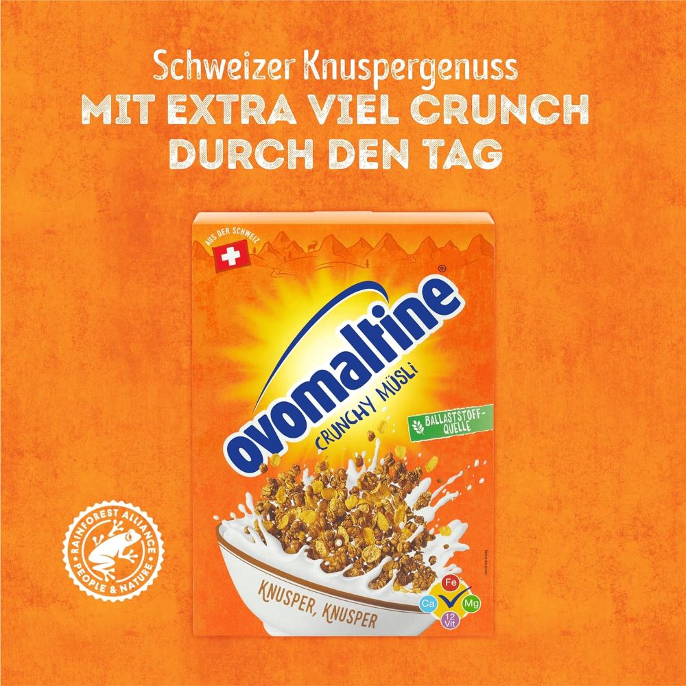 Ovomaltine Crunchy Müsli - DAs Müsli mit Crunch