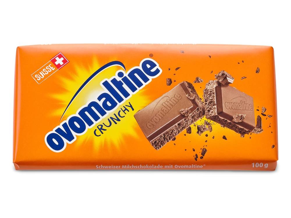 Ovomaltine Crunchy Tafel Schokolade - Einzigartige Vollmilchschokolade mit dem legendären Crunch!