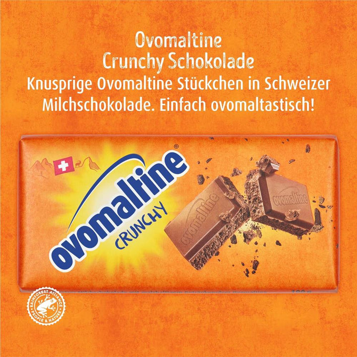 Ovomaltine Crunchy: Einzigartige Vollmilchschokolade mit dem legendären Crunch!