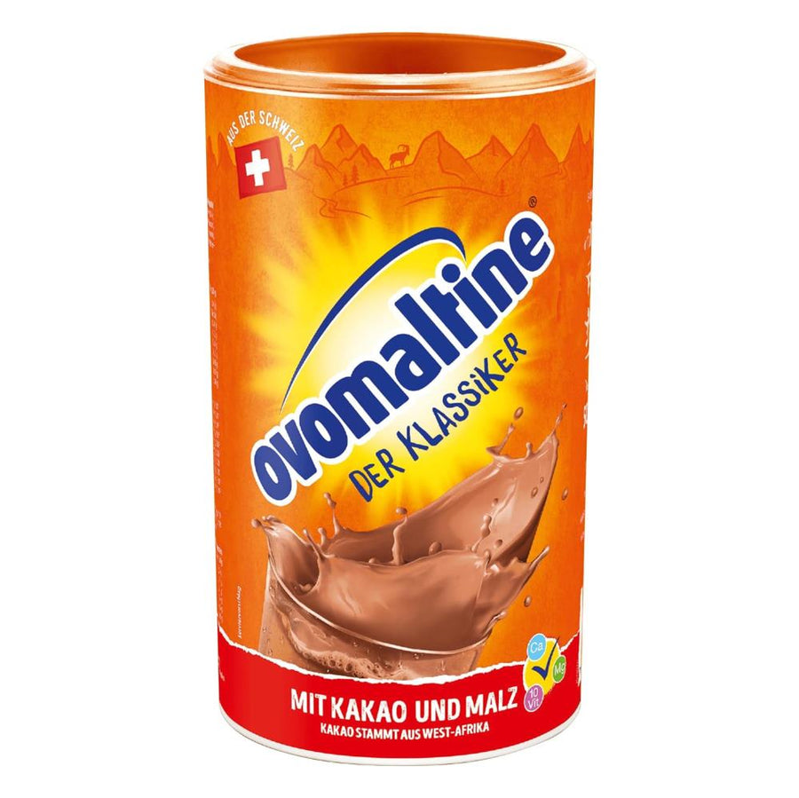 Ovomaltine Kakao-Pulver mit dem einzigartigen Geschmack nach Malz und hochwertigem Cacao, nachhaltig - für heiße Schokolade