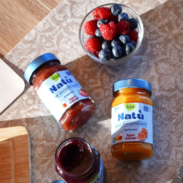Rigoni di Asiago Natù Bio Erdbeer Marmelade ohne Zuckerzusatz - 240g