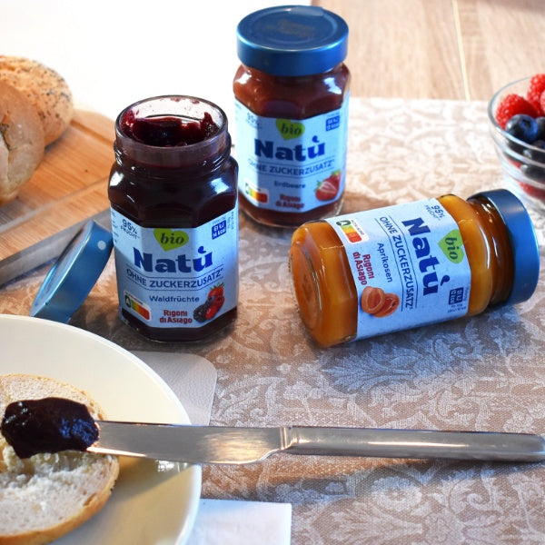 Rigoni di Asiago Natù Bio Aprikosen Marmelade ohne Zuckerzusatz - 240g