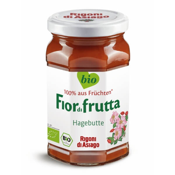 Rigoni di Asiago Fior di frutta Bio Hagebutten Marmelade im 250g Glas