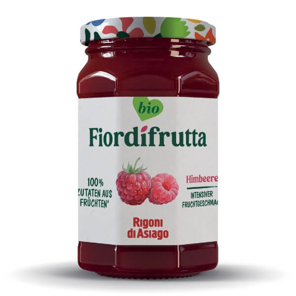 Rigoni di Asiago Fior di frutta Bio Himbeer Marmelade im 250g Glas