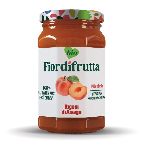 6x250g Rigoni Fior di frutta Bio Pfirsich Marmelade