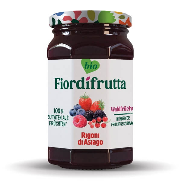 6x250g Rigoni Fior di frutta Bio Waldfrüchte Marmelade