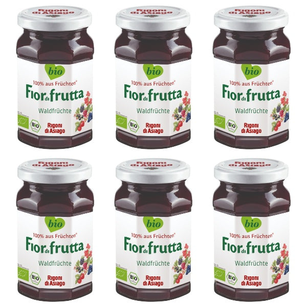 Rigoni Fior di frutta Bio Waldfrüchte Marmelade im 6er Set