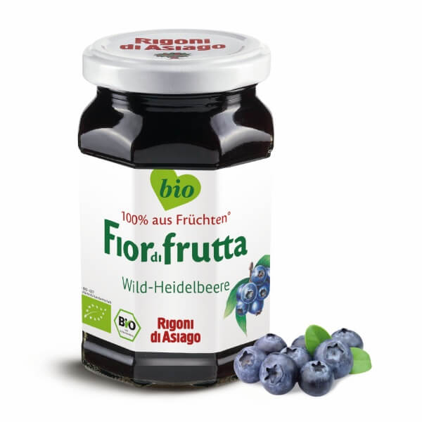 Rigoni di Asiago Fior di frutta Bio Wild Heidelbeer Marmelade - 250g