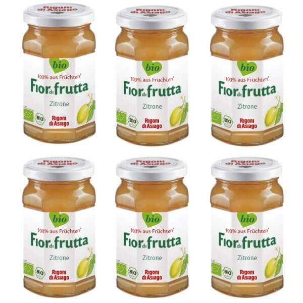 Rigoni Fior di frutta Bio Zitronen Marmelade im 6er Set