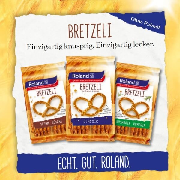 Roland Bretzeli Laugenbrezeln Sesam - 100g