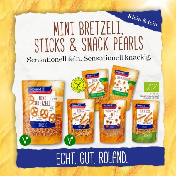Roland Sticks Glutenfreie Laugengebäck Salzstangen - 100g