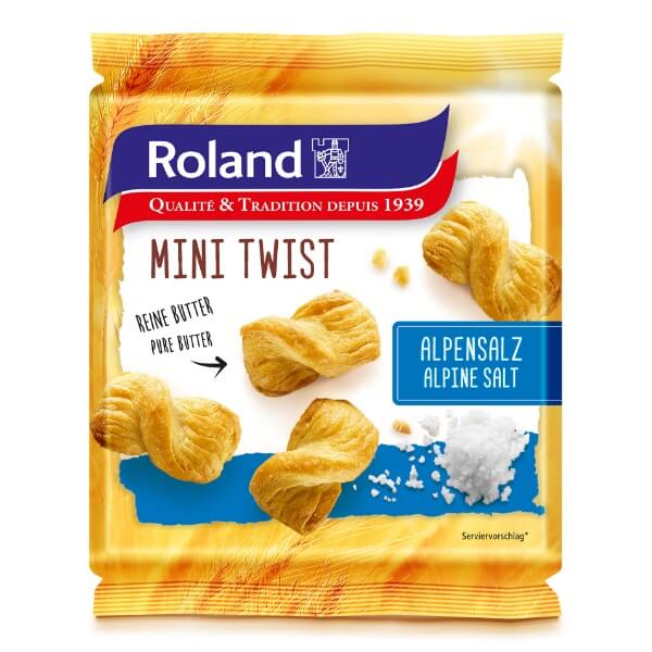Roland Mini Twist Alpensalz Blätterteigstangen - 75g