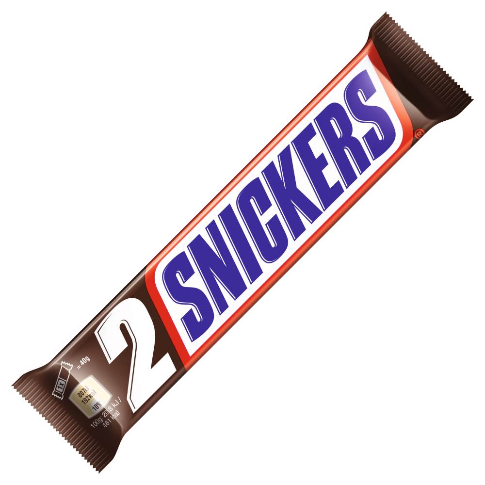 Snickers Doppelpack - der praktische Doppelriegel Snickers