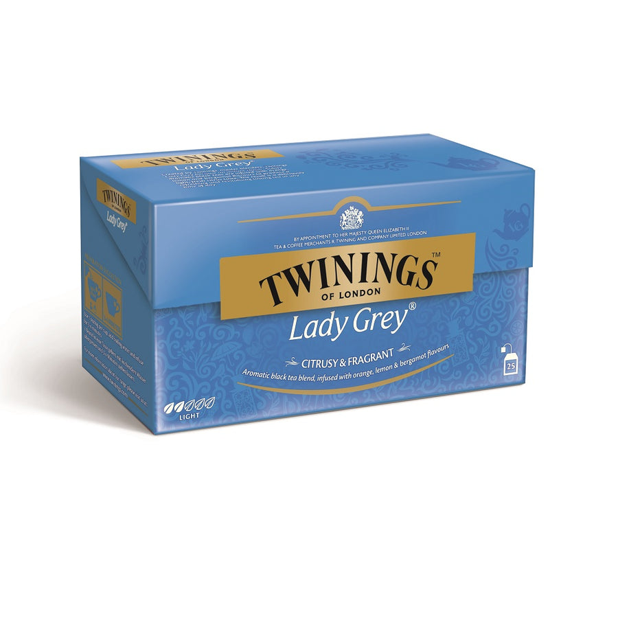 Twinings Lady Grey - Schwarztee im Teebeutel - Zitrus und Bergamotte-Aroma