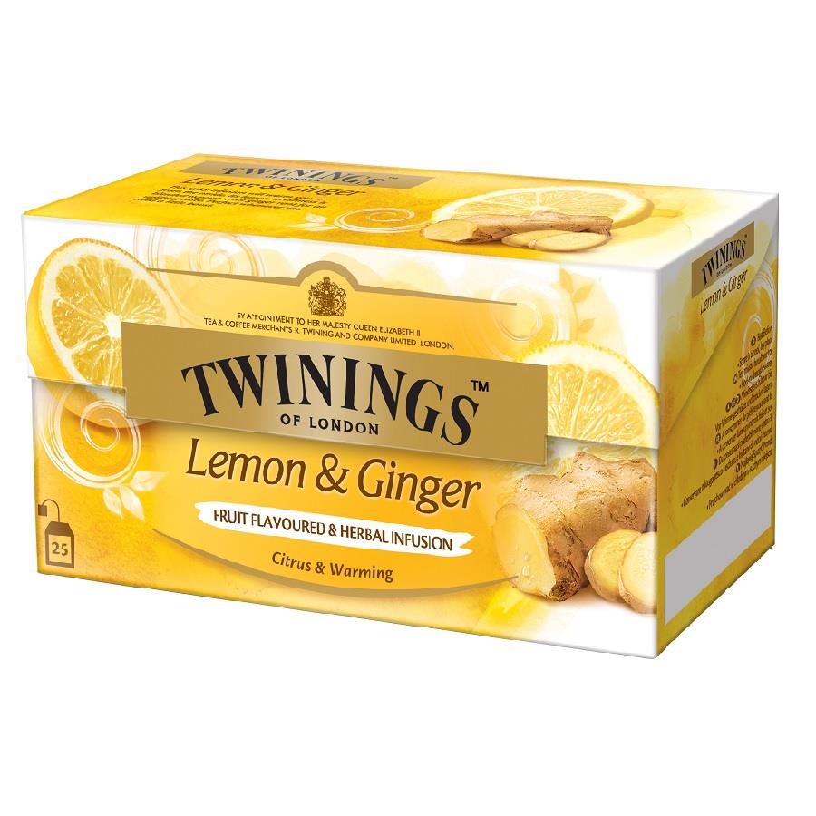 Twinings Tee Lemon Ginger - Feiner Geschmack von Zitrone und Ingwer