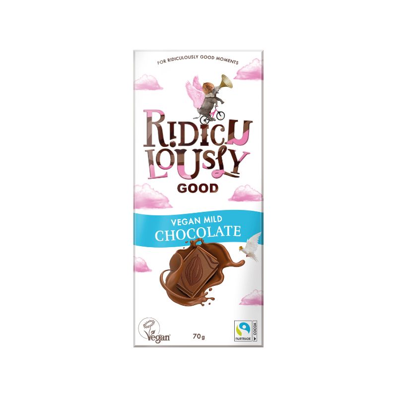 Vegane Schokolade von Ridiculously Good 3x70g
