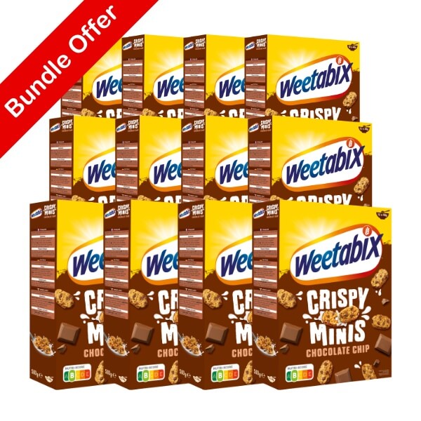 Weetabix Vollkorn Müsli Crispy Minis Schokolade 12er Pack - 12x500g