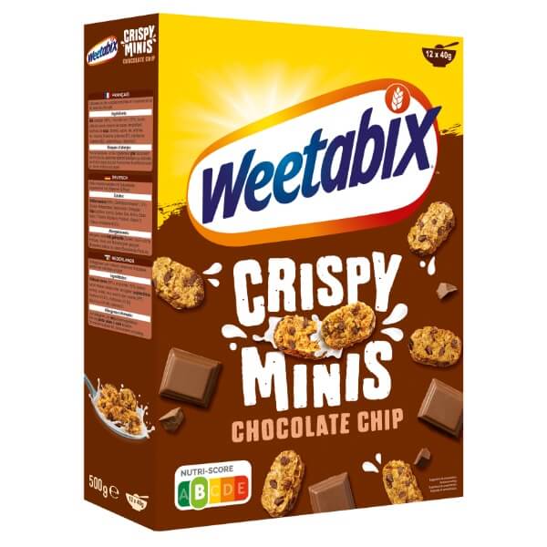 Weetabix Vollkorn Müsli Crispy Minis Schokolade in der 500g Verpackung