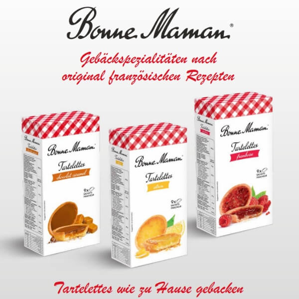 Bonne Maman Gebäck Törtchen Himbeer Tartelettes - 135g