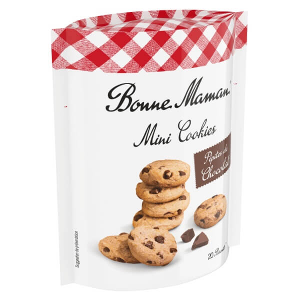 Bonne Maman Mini Cookies Schokokekse in der 100g Verpackung