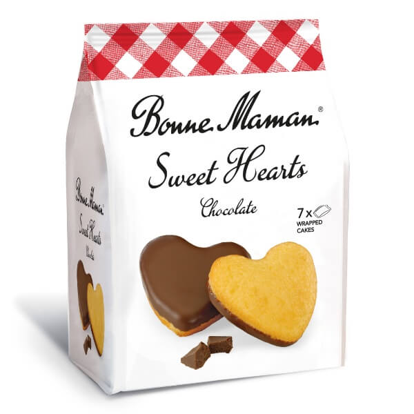 Bonne Maman Sweet Hearts Chocolate 7 Küchlein in der 175g Verpackung