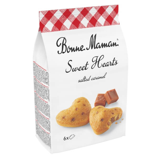 Bonne Maman Sweet Hearts 6 Karamellküchlein in der 210g Verpackung