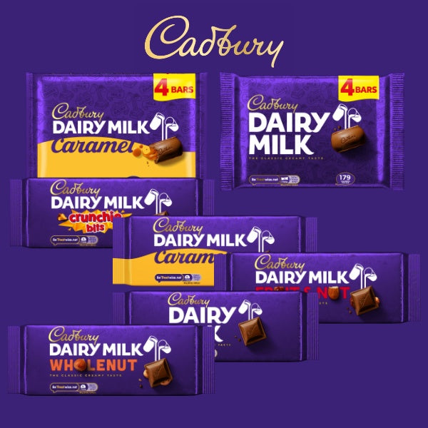 Cadbury Dairy Milk Schokoladenriegel 4er Pack - 134g