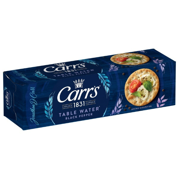 Carr's Cracker Table Water Black Pepper - 125g