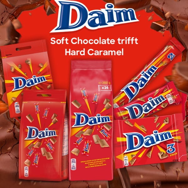 Daim Butter Mandel Karamell Krokant Schokoladen Pralinen - 460g