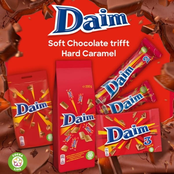 Daim Butter Mandel Karamell Krokant 3er Schokoladenriegel - 84g