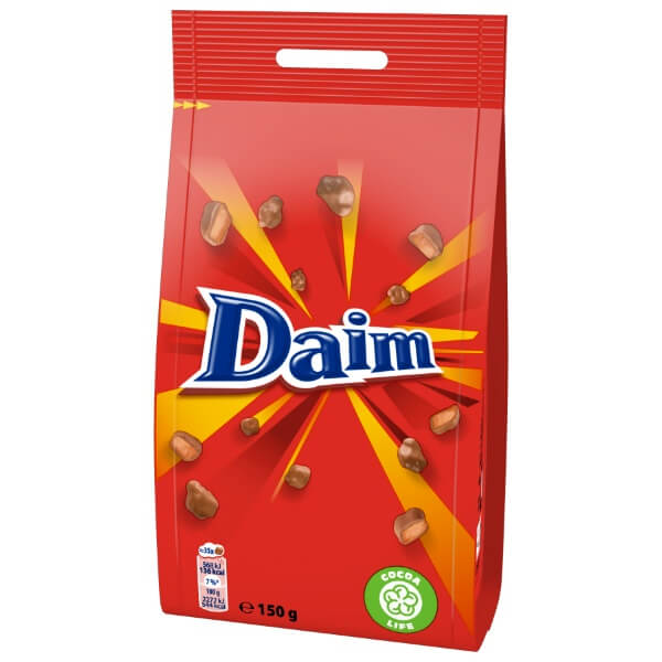 Daim Butter Mandel Karamell Krokant Schokoladen Dragees in der 150g Verpackung