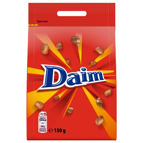 Daim Butter Mandel Karamell Krokant Schokoladen Dragees in der 150g Verpackung