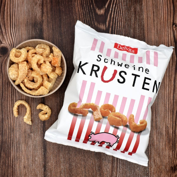 Delvita Schweinekrusten Chips - 125g