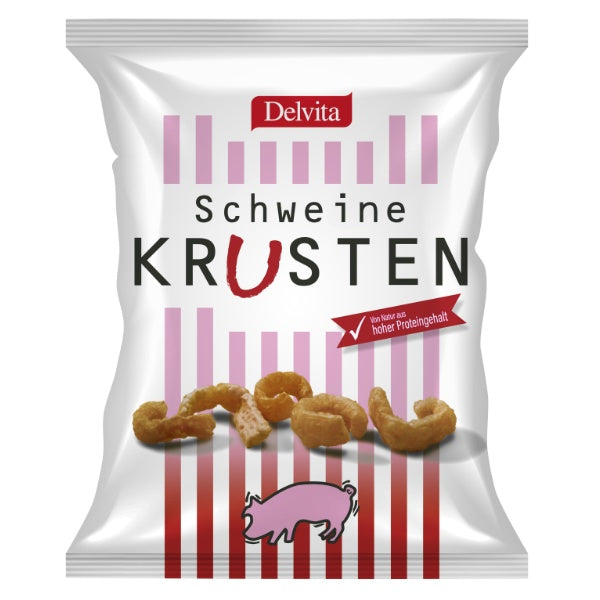 Delvita Schweinekrusten Chips - 125g