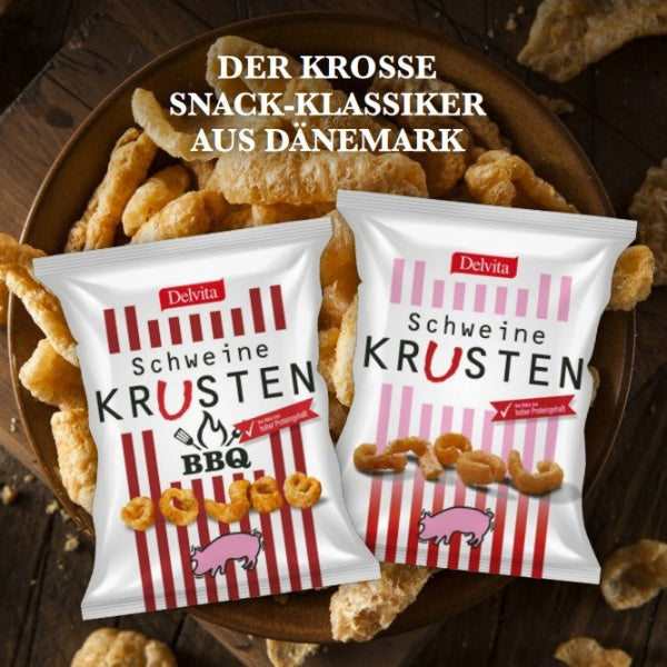 Delvita Schweinekrusten Chips BBQ - 125g