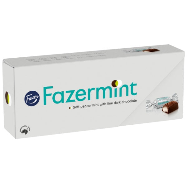 Fazer Fazermint 32 Schokoladenpralinen mit Pfefferminzfüllung in der 250g Verpackung