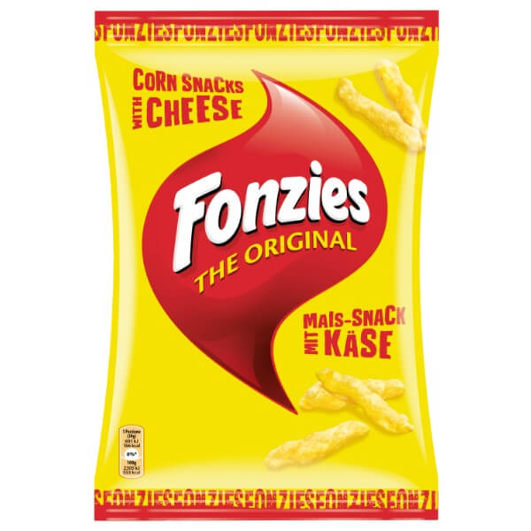 Fonzies Original Mais-Snack mit Käse in der 100g Verpackung