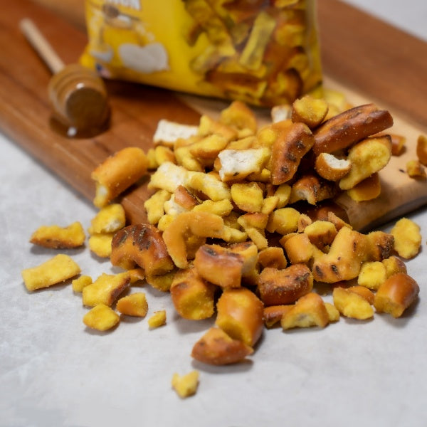 Pretzel Pete Pieces Honey Mustard Onion - 160g