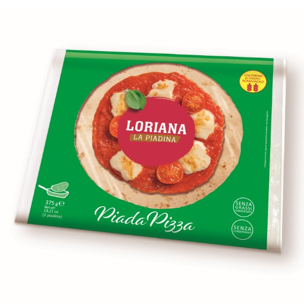 Loriana Piadina Pizza Italienisches Fladenbrot in der 375g Verpackung