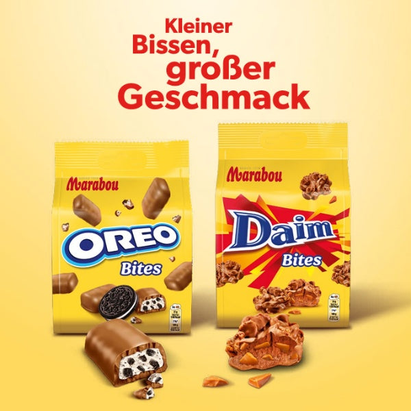 Marabou Daim Bites Milchschokoladen Praline mit Mandel Karamell - 145g